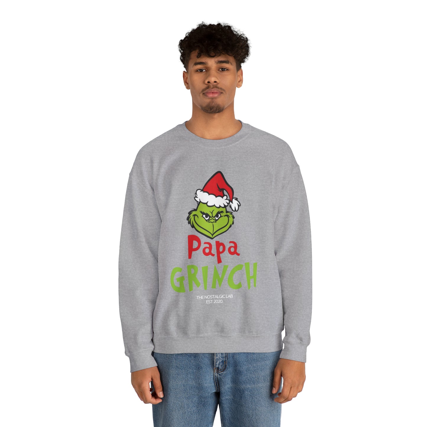 Papa Grinch Unisex Crewneck Sweatshirt