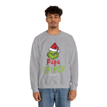 Papa Grinch Unisex Crewneck Sweatshirt