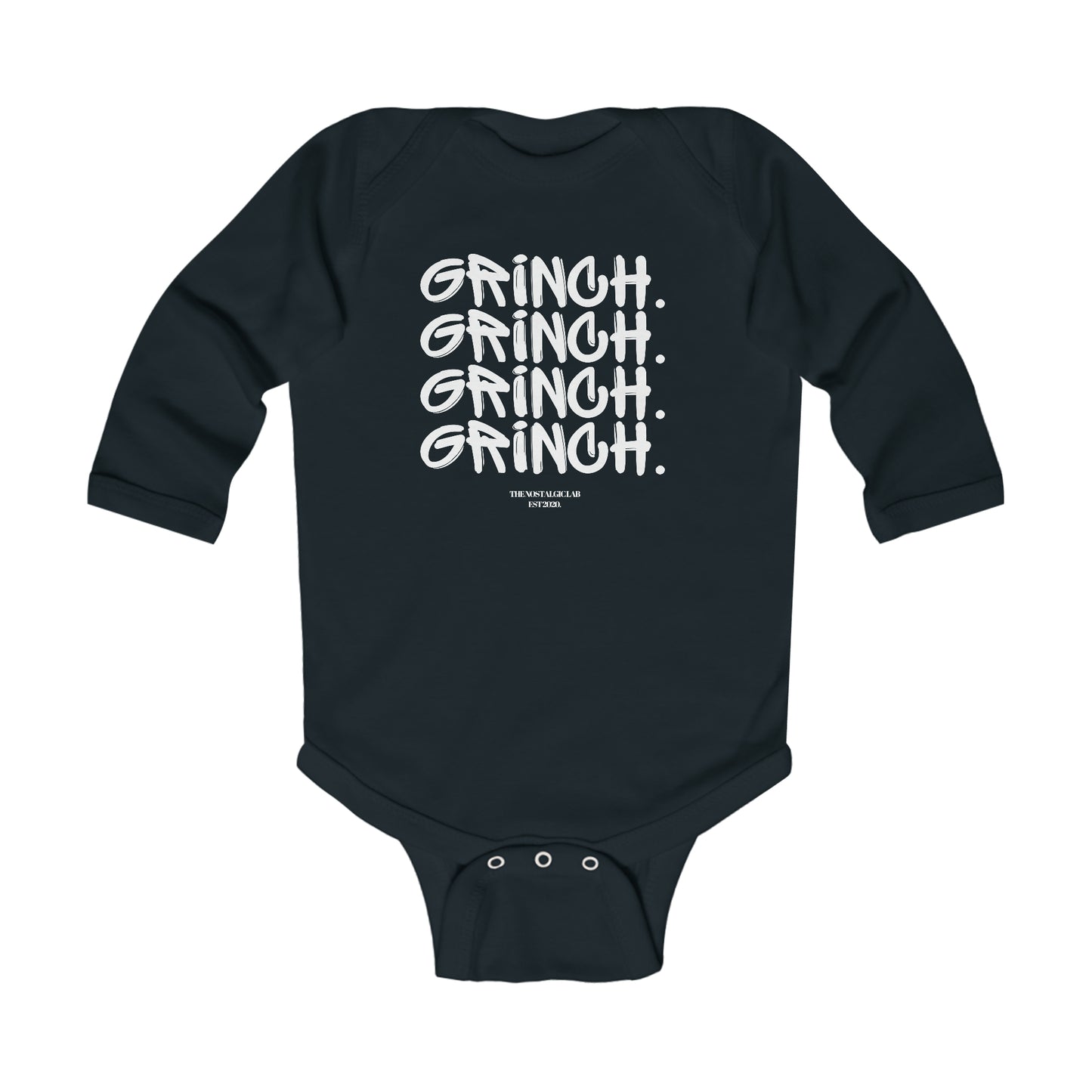 Grinch Graffiti Infant Long Sleeve Bodysuit