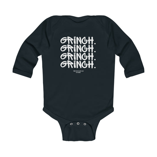 Grinch Graffiti Infant Long Sleeve Bodysuit