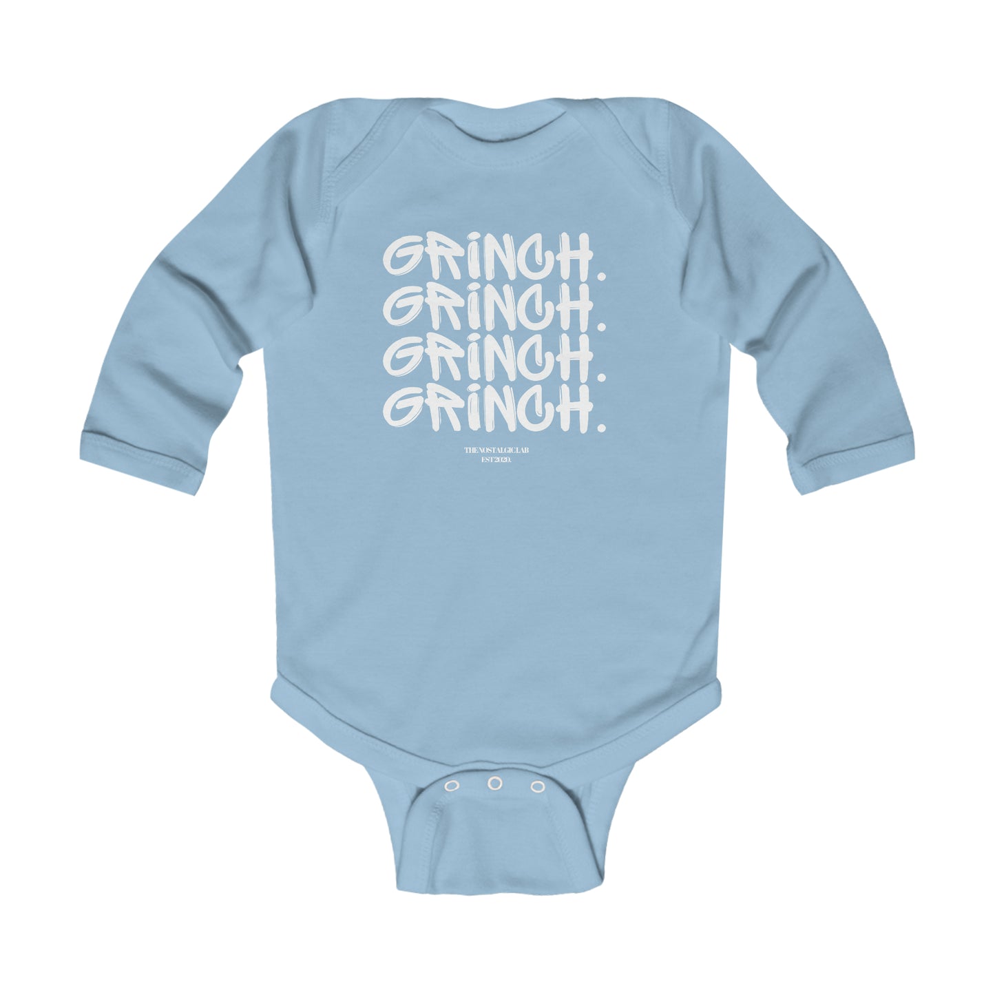Grinch Graffiti Infant Long Sleeve Bodysuit