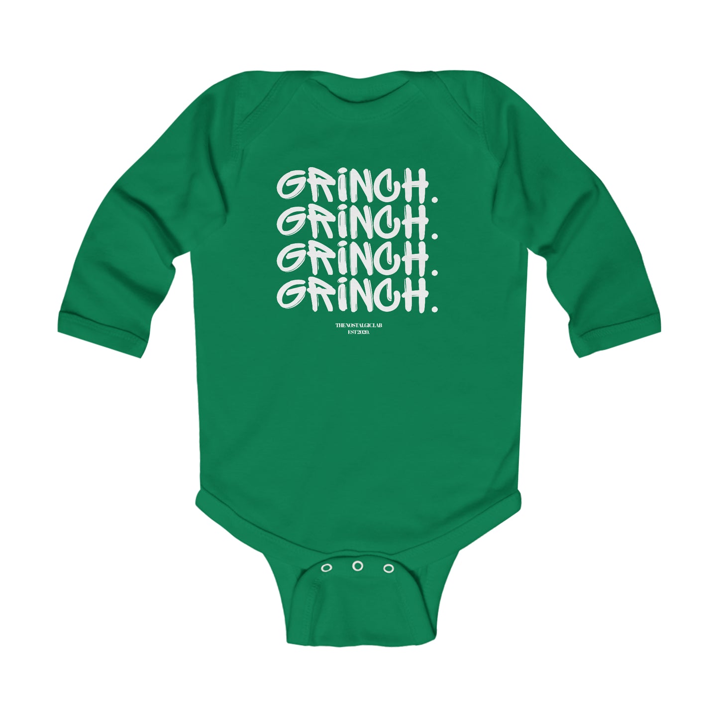 Grinch Graffiti Infant Long Sleeve Bodysuit