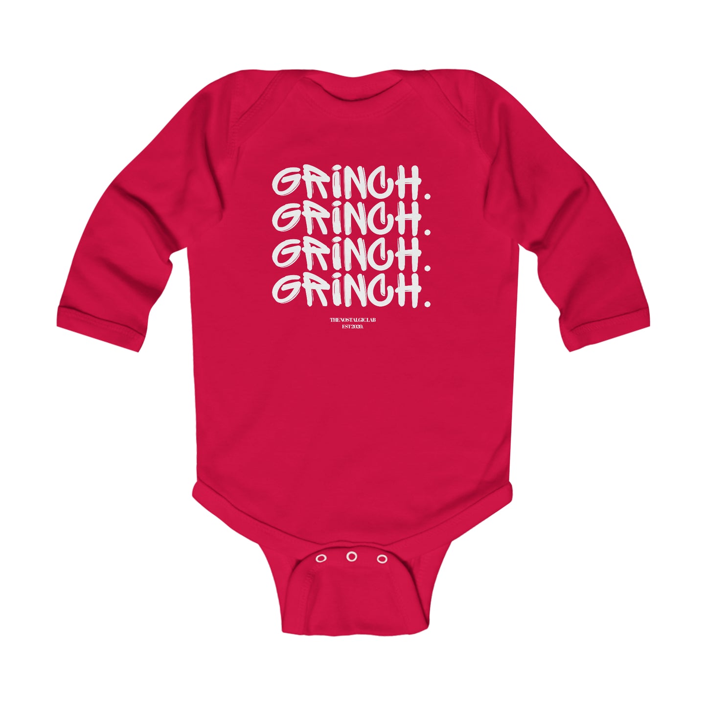 Grinch Graffiti Infant Long Sleeve Bodysuit