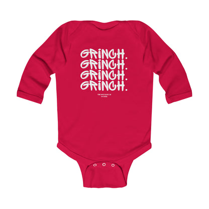 Grinch Graffiti Infant Long Sleeve Bodysuit