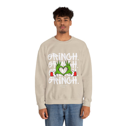 Grinch Heart Unisex Crewneck Sweatshirt