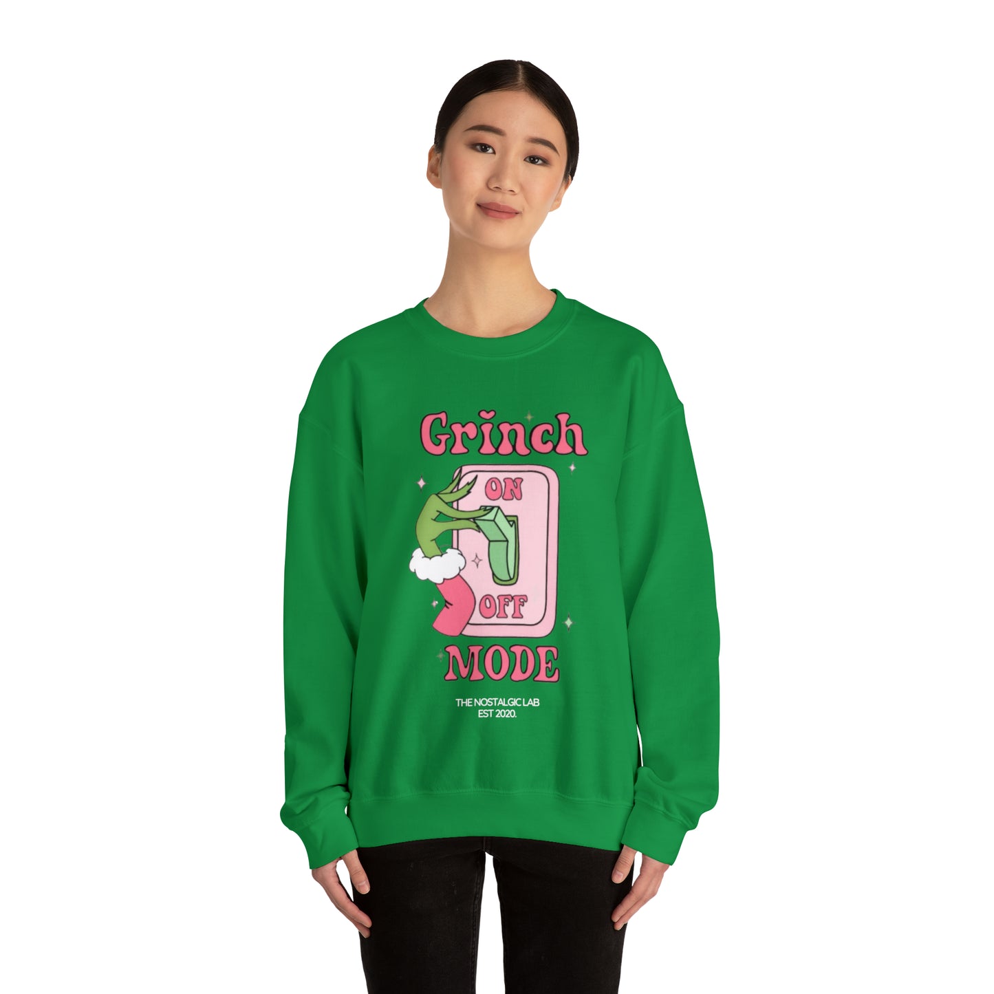 Grinch Mode Unisex Crewneck Sweatshirt