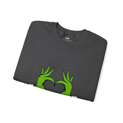Grinch Heart Unisex Crewneck Sweatshirt
