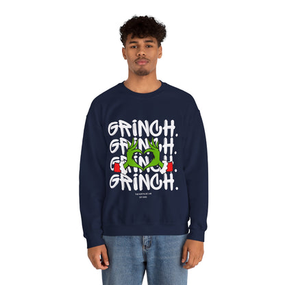 Grinch Heart Unisex Crewneck Sweatshirt