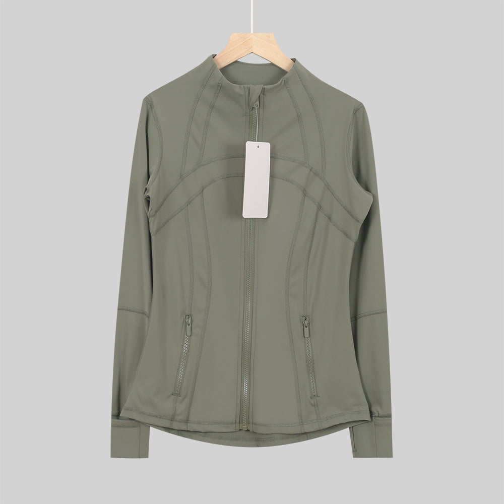 Lululemon Olive Green Full Zip Define Leggings Set