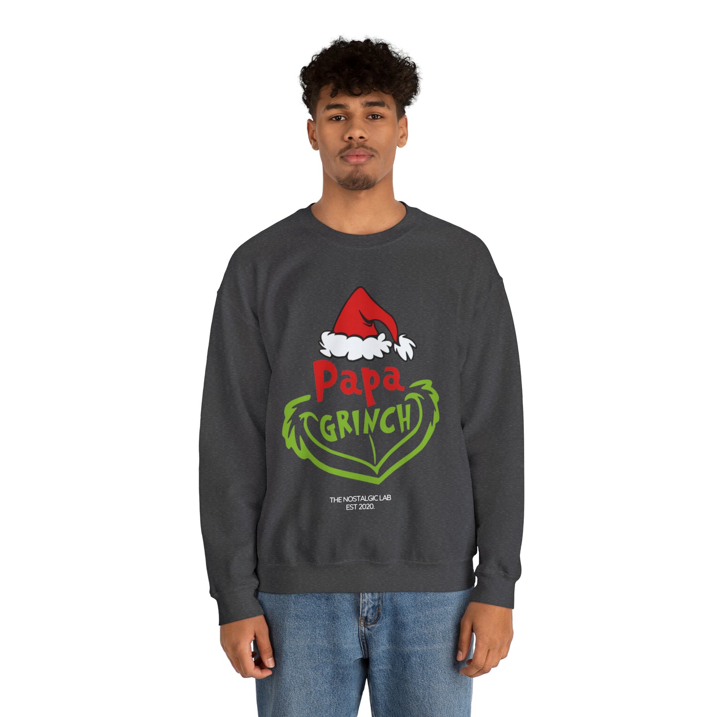 Papa Grinch Unisex Crewneck Sweatshirt