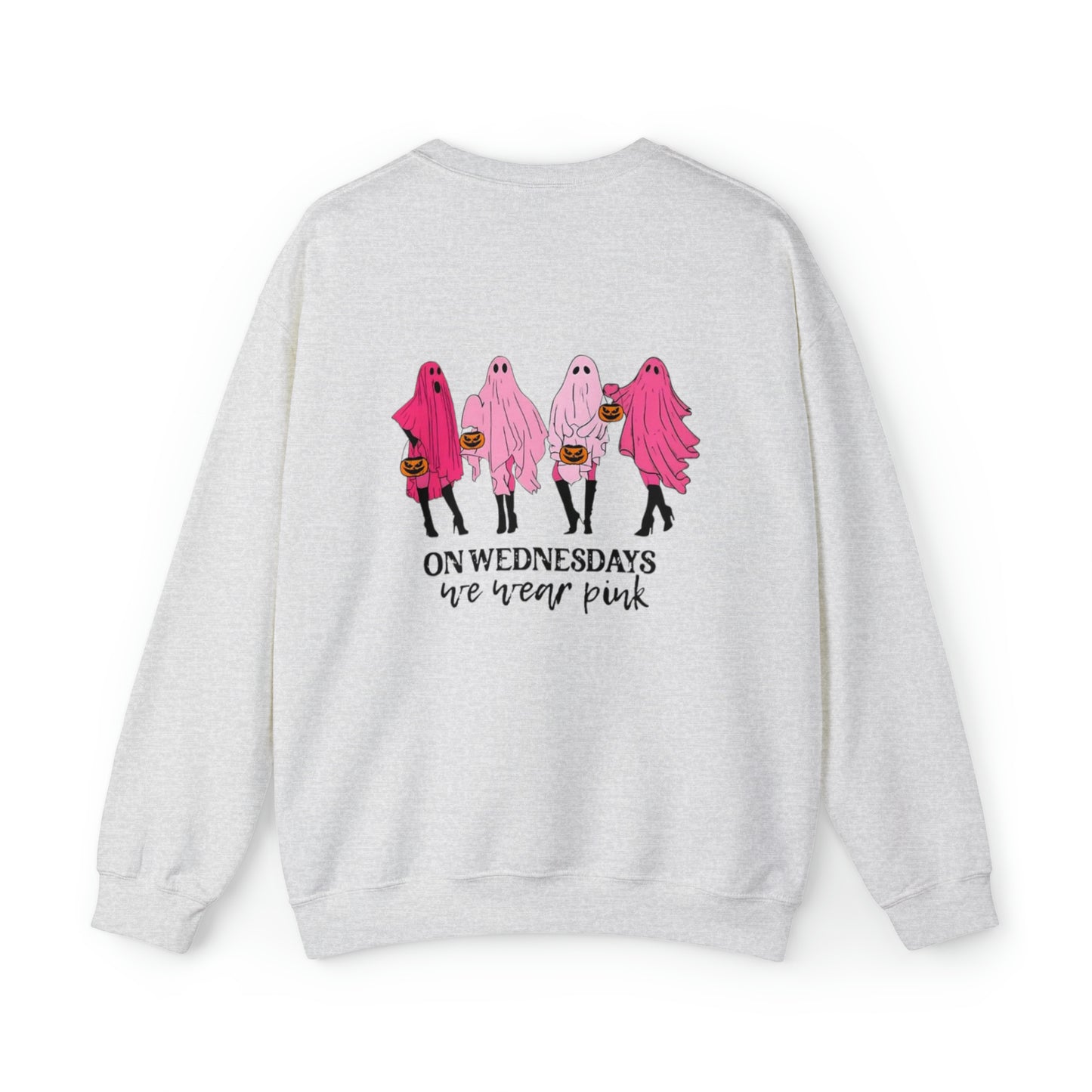 Unisex On Wednesdays We Wear Pink Crewneck Sweatshirt