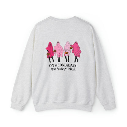 Unisex On Wednesdays We Wear Pink Crewneck Sweatshirt