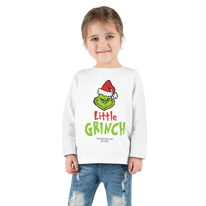 Little Grinch Toddler Long Sleeve Tee