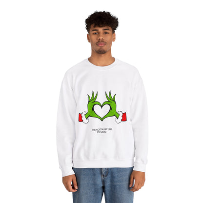 Grinch Heart Unisex Crewneck Sweatshirt