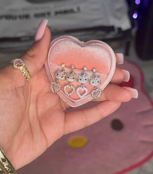 HK Face HRT Nose Stud