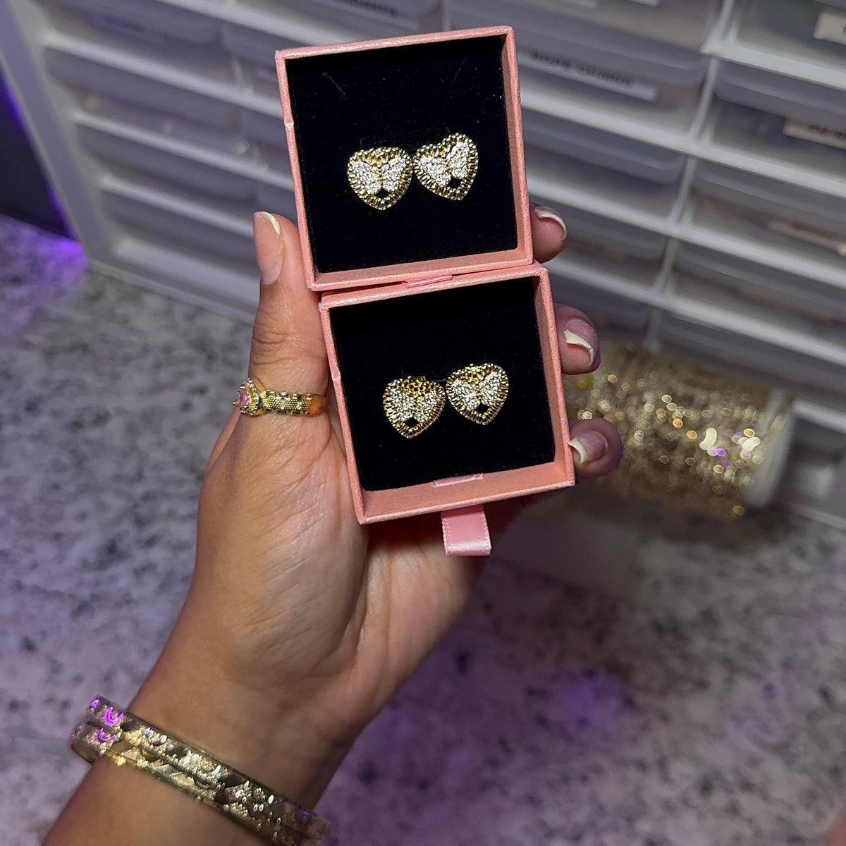 Butterfly Rolex Diamond Studs