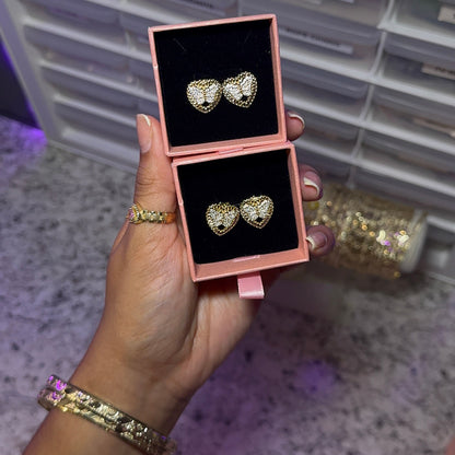 Butterfly Rolex Diamond Studs