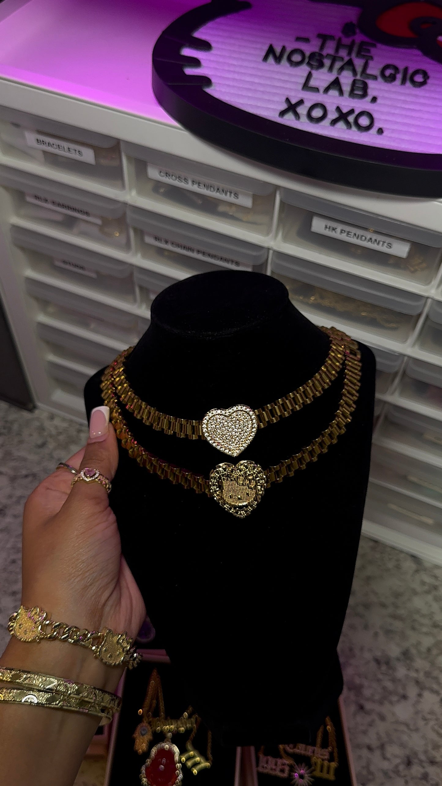 HK Hrt Rolex Chain