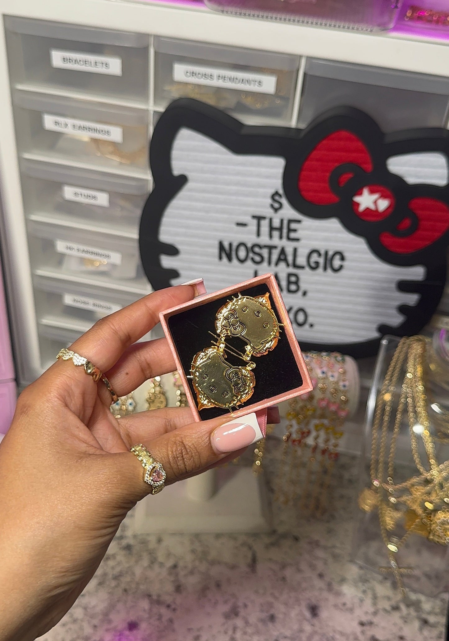 HK Heart Twist Hoops