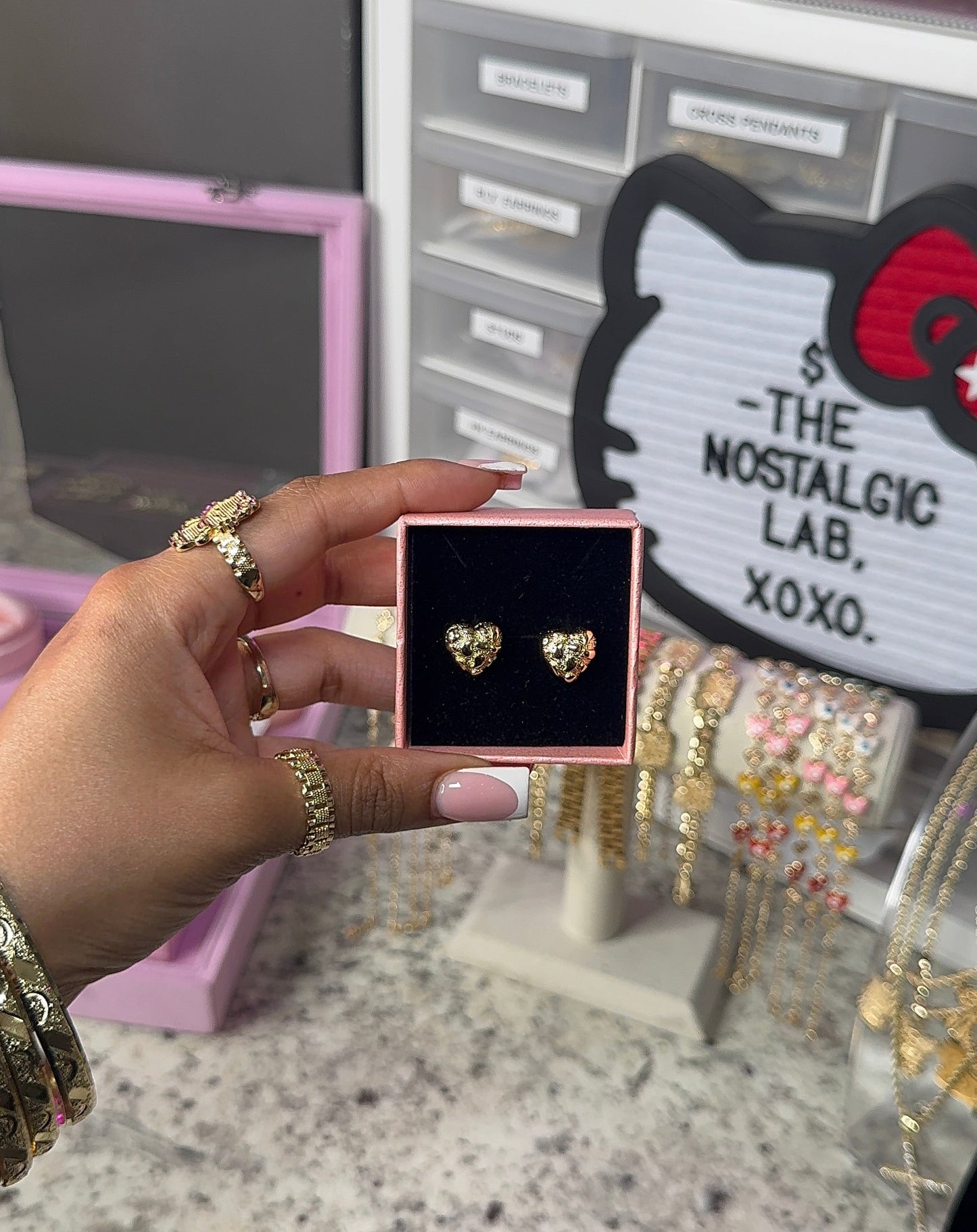 Nugget Hrt Studs