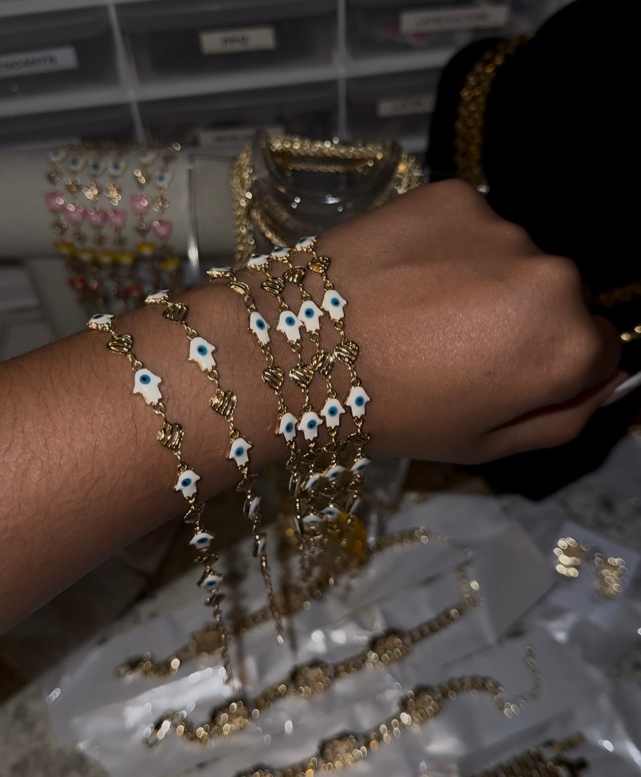 Mal De Ojo Hand Bracelet