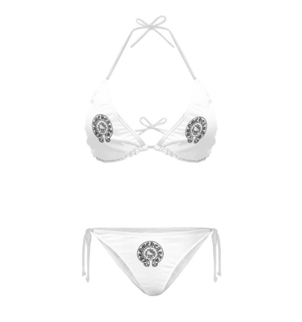 HK Chrome Hrt Cross Bikini