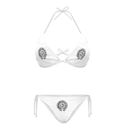 HK Chrome Hrt Cross Bikini