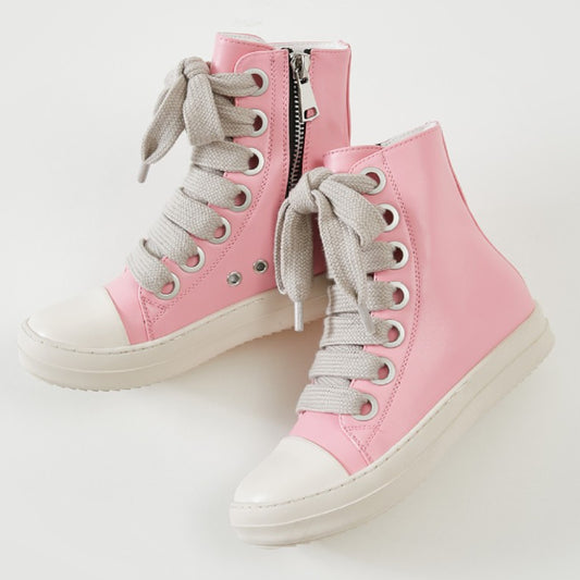 Pink Chunky Boots