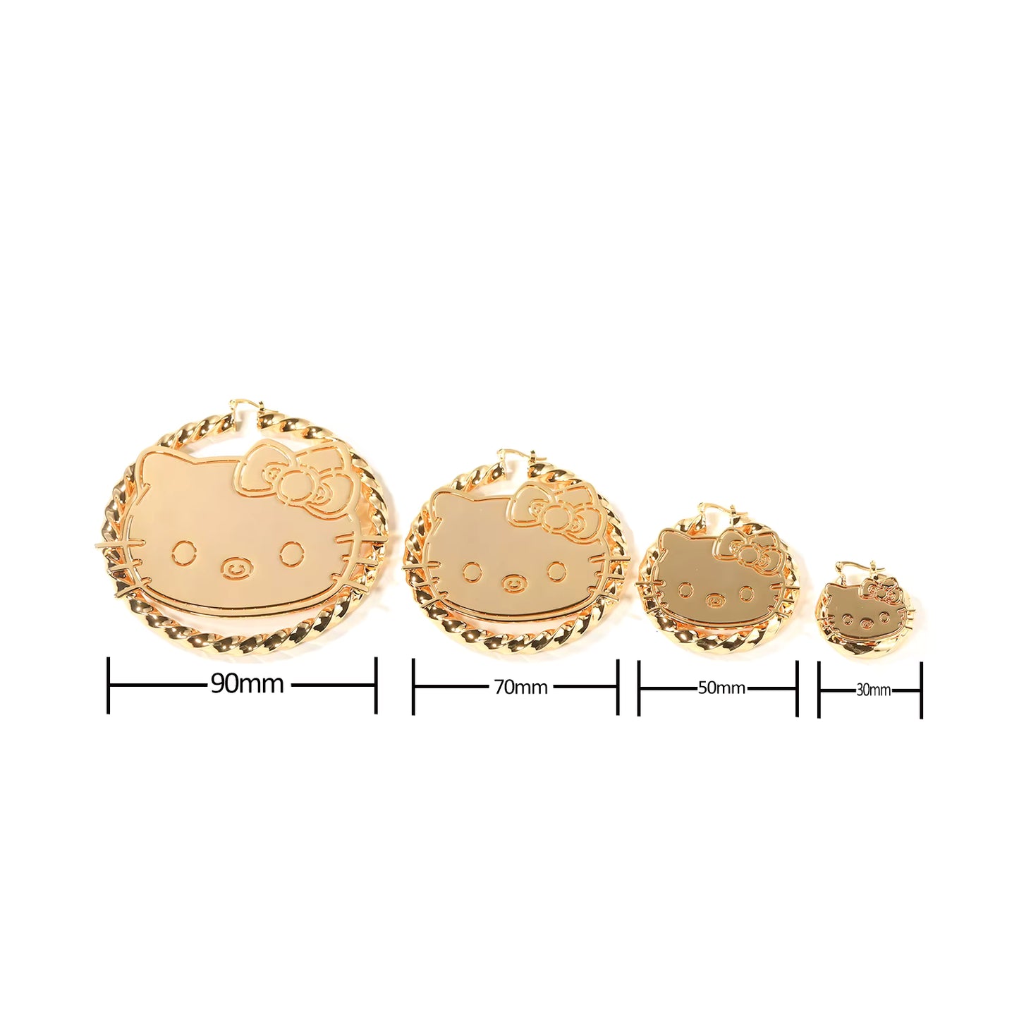 HK Bamboo Twist Hoops