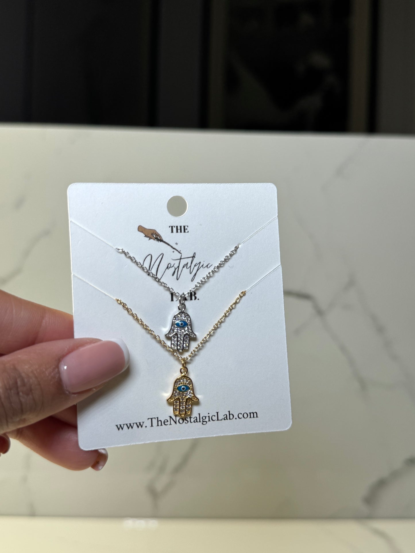 Hamsa del Ojo Necklace