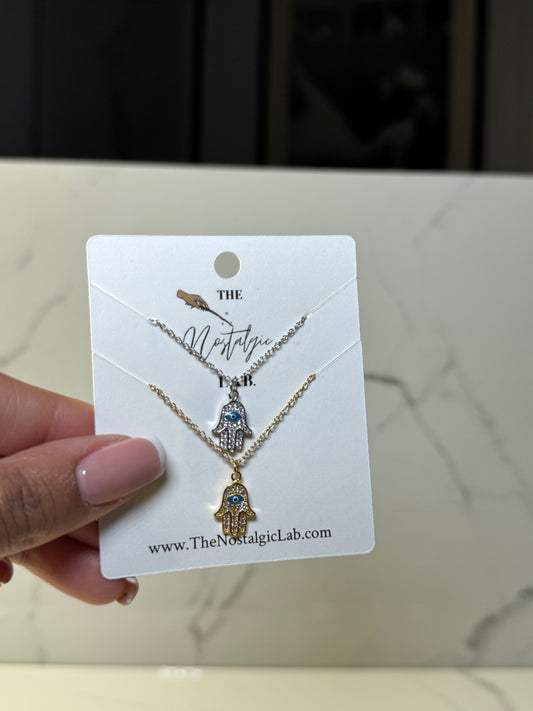 Hamsa del Ojo Necklace