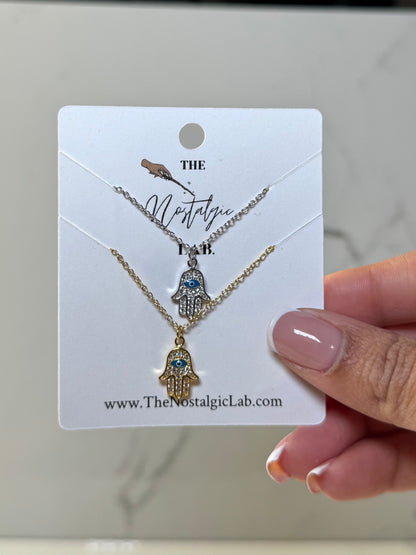 Hamsa del Ojo Necklace