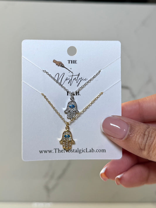 Hamsa del Ojo Necklace