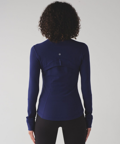 Lululemon Navy Blue Full Zip Define Leggings Set