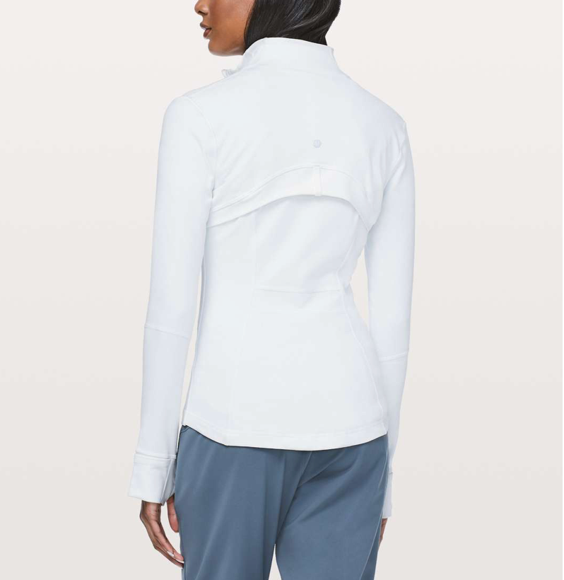 Lululemon White Full Zip Define Leggings Set