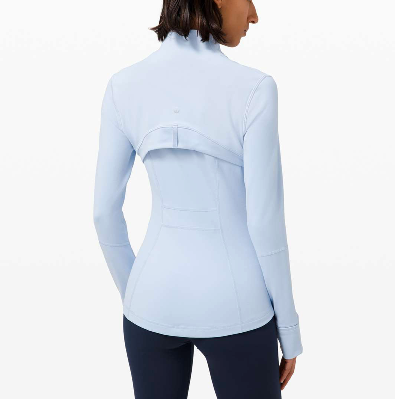 Lululemon Serene Blue Full Zip Define Leggings Set