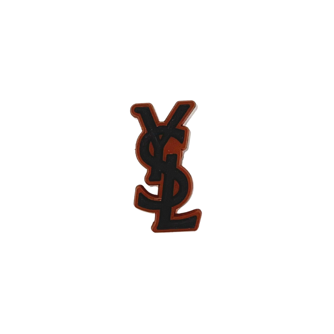 YSL - Brown Croc Klip