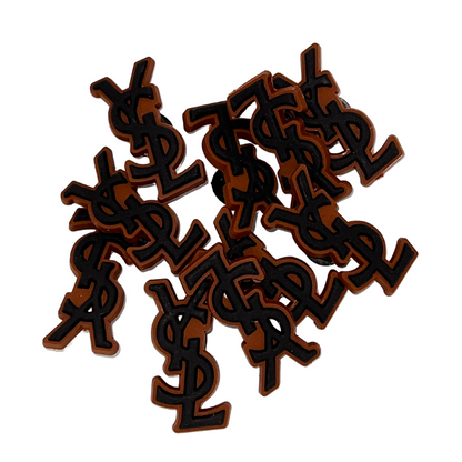 YSL - Brown Croc Klip