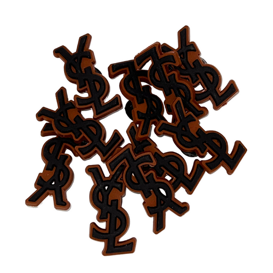 YSL - Brown Croc Klip