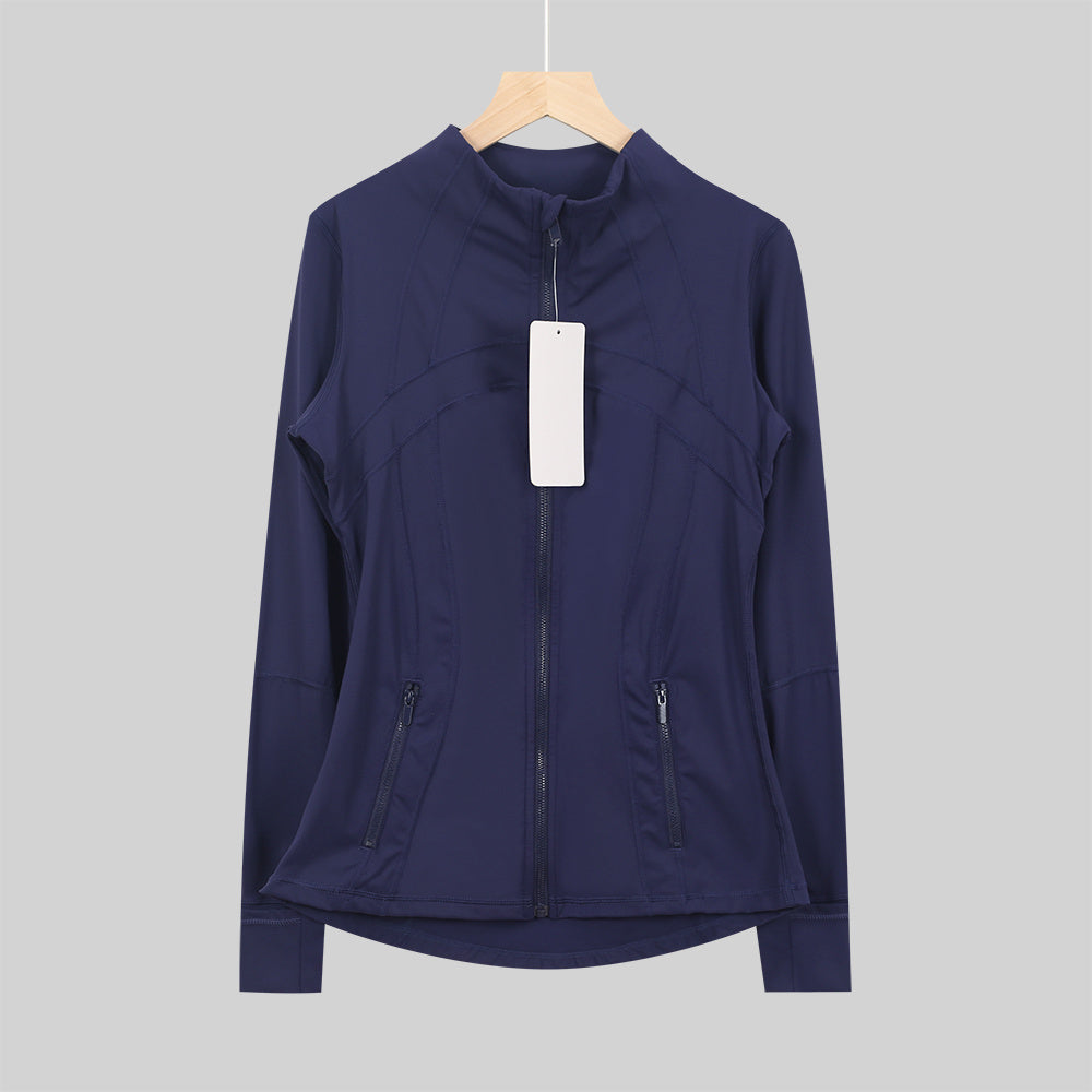 Lululemon Navy Blue Full Zip Define Leggings Set