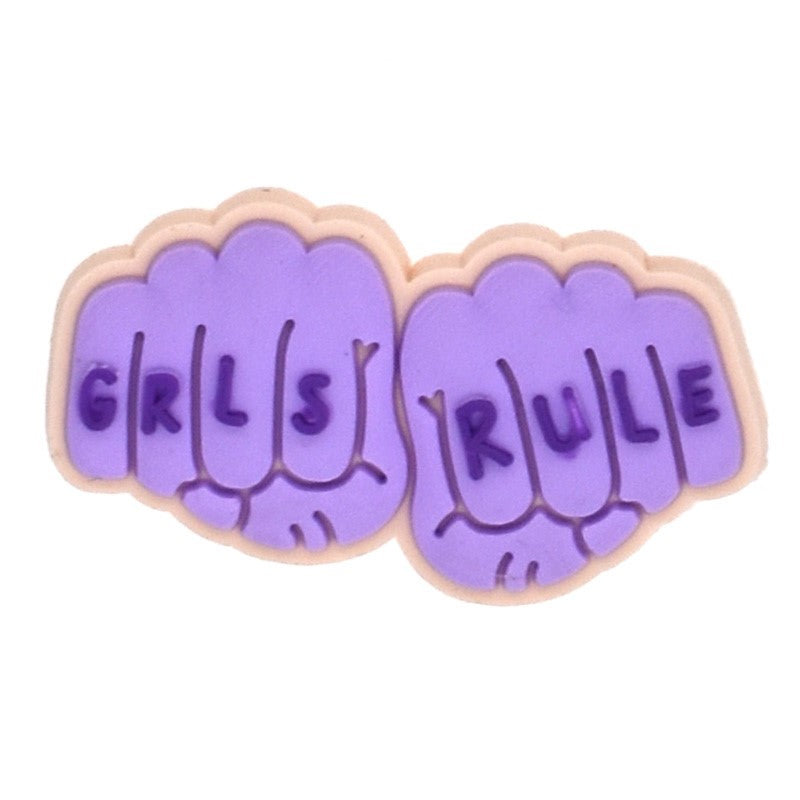 Grls Rule Croc Klip