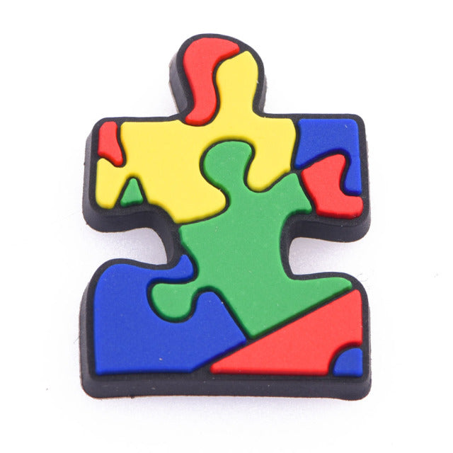 Autism Awareness Croc Klip