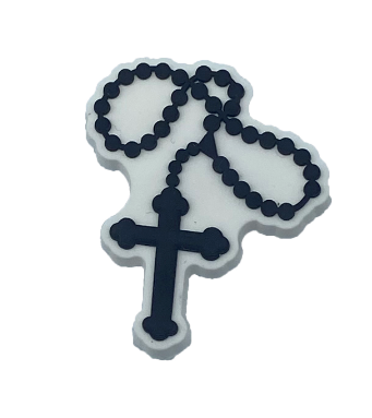 Cross Rosary Croc Klip