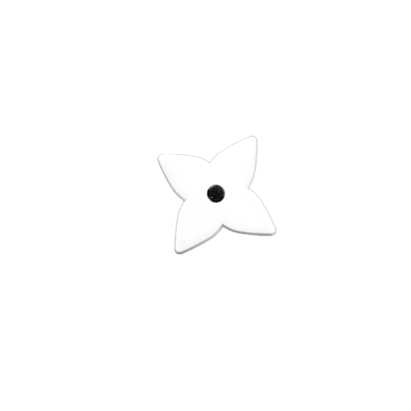 LV Flower II - White Croc Klip