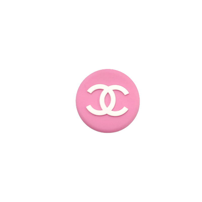 CC- Round Pink Croc Klip