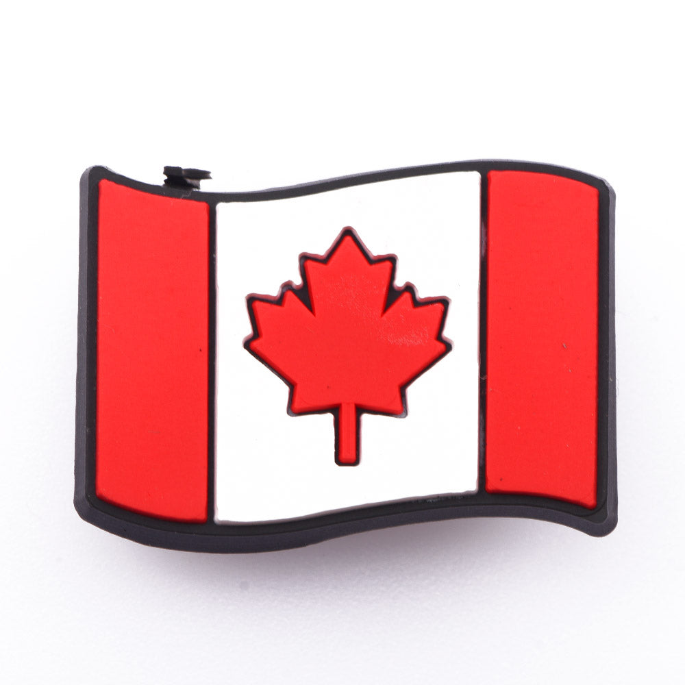 Canadian Flag Croc Klip