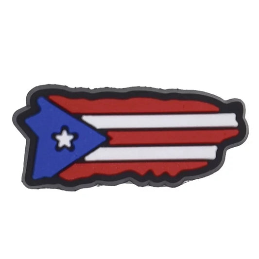 Puerto Rican Flag Croc Klip