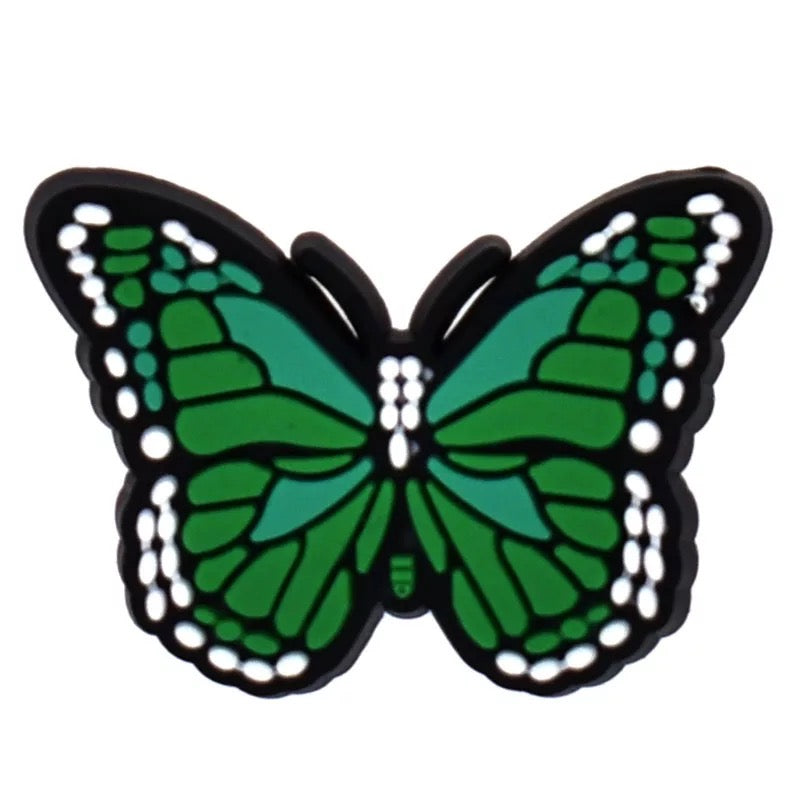 Big Green Butterfly Croc Klip