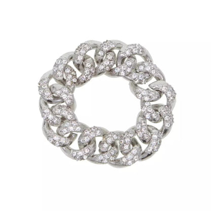 Luxe Icy Cuban Link Ring