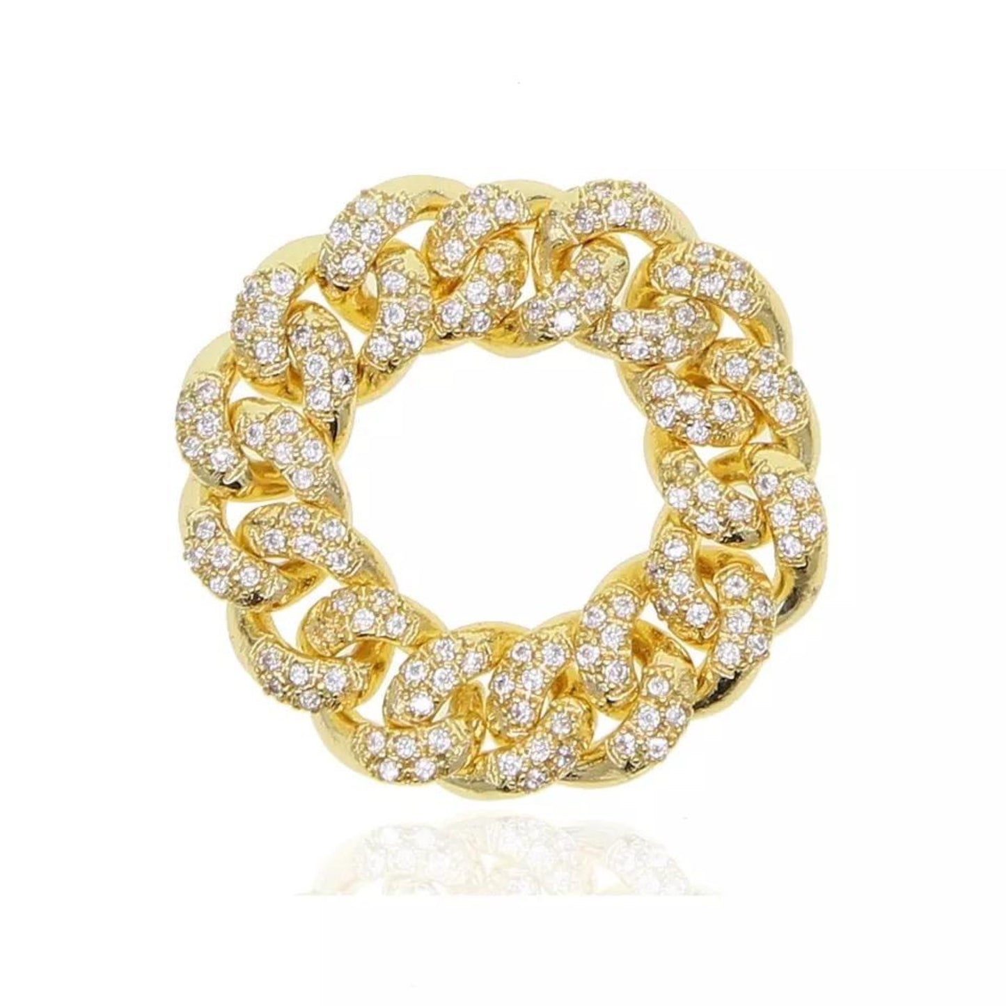 Luxe Icy Cuban Link Ring